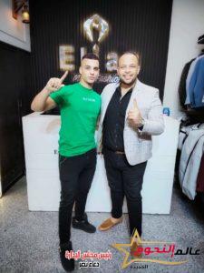 ** A picture of Elias and Mohamed Magdy, head of the VIP Festival **